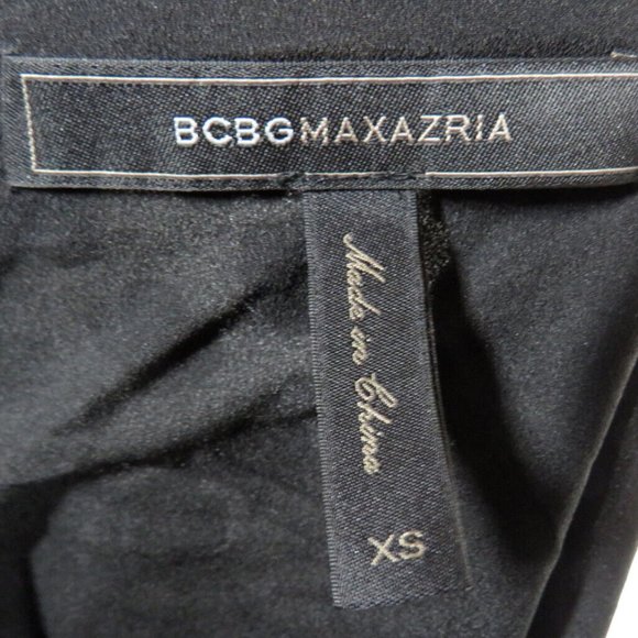 BCBGMAXAZRIA Black Cold Shoulder Floral Applique Dress - Picture 2 of 9